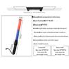 Battery-Powered LED Traffic Baton Glow Stick (54CM) - Multifunctional Warning & Concert Use