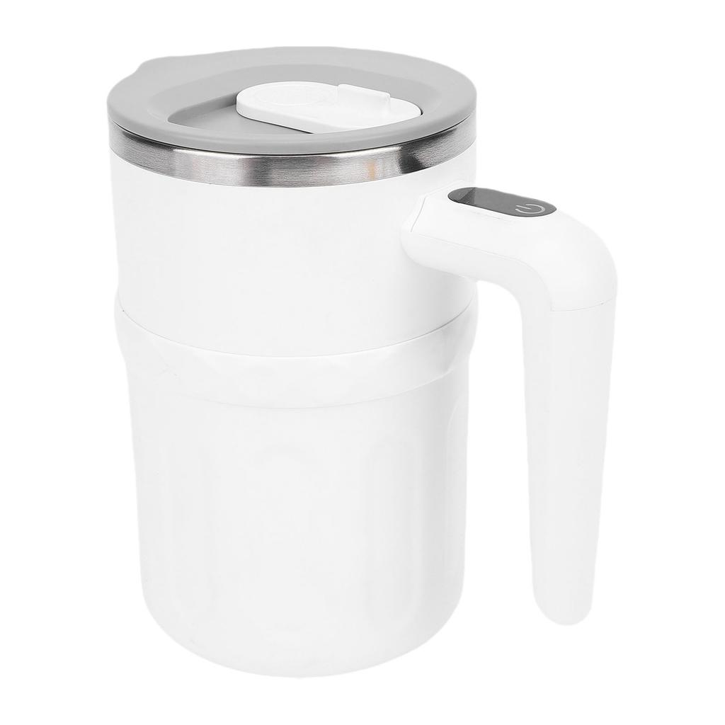 Selbstrührende Kaffeetasse 304 Edelstahl 380ml LED Temperaturanzeige Wiederaufladbarer Magnetischer Automatischer Mischbecher