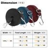 TRIWONDER Rubber Band for Cargo Bed, Rubber Strap, Rubber Belt for Securing Bicycle Cargo Bed, Rubber Rope, Bungee Cord, Hooks on Both Ends, Luggage F