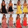 Stylish Women Summer Boho Short Mini Dress For Evening Cocktail And Beach Parties