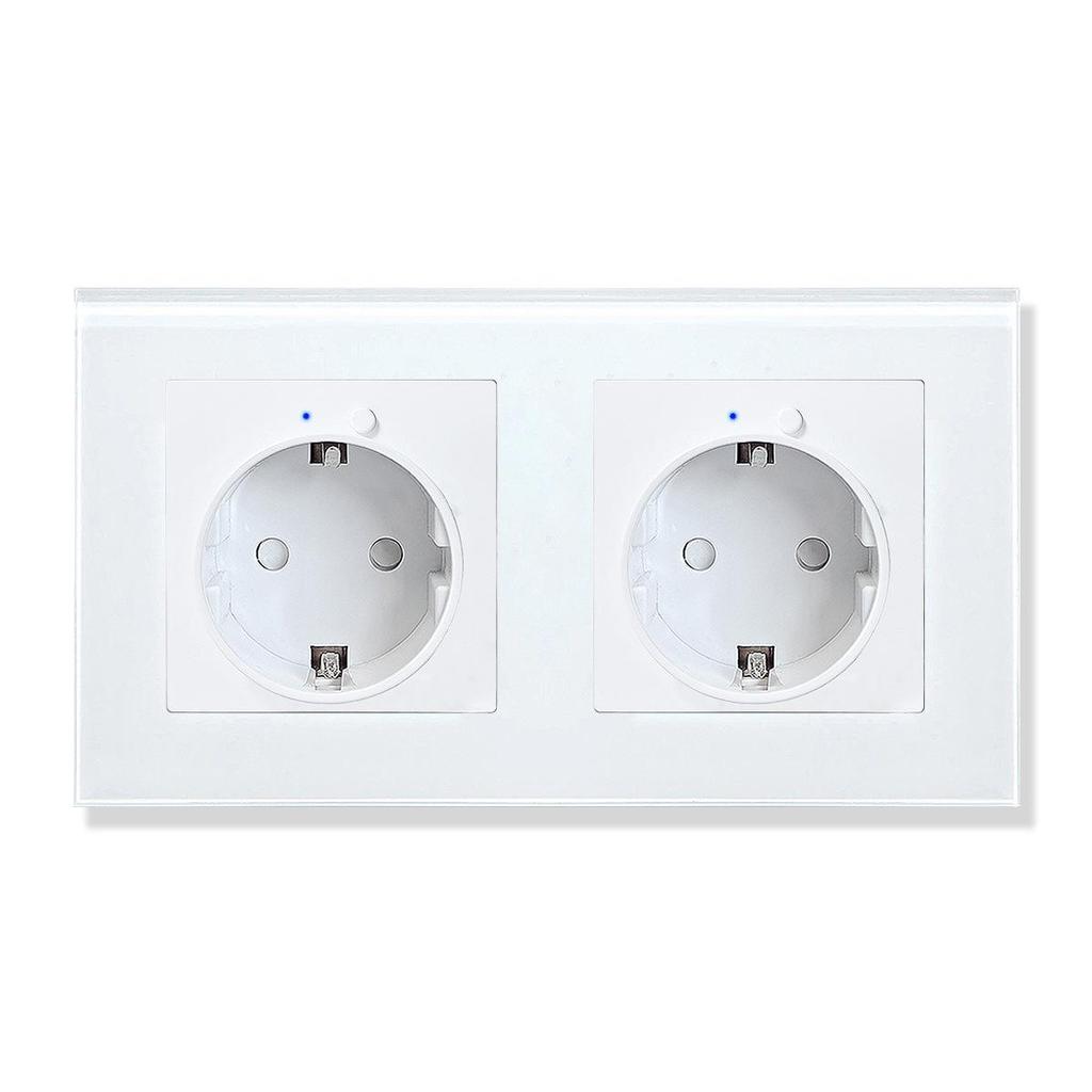 European Standard Smart WiFi Socket with APP Remote, Voice Control, Timer & Power Monitoring