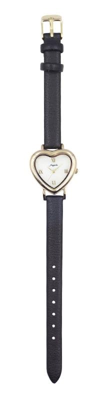 Fragola Heart Case Strap Watch Black [Follow] N00124S-1 GD/BK Women's