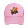 Halloween Mummy Dinosaur Monster Pumpkin Moon Bats Mesh Baseball Cap Casual Hat Outdoor  For Womens Unisex FeUnisex