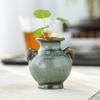 10 szt. Ceramiczny Miniaturowy Wazon Zielony Retro Wazonik na Kwiaty Styl Chiński Salon Wazonik na Kwiaty Rękodzieło Ozdoba na Blat Dekoracja