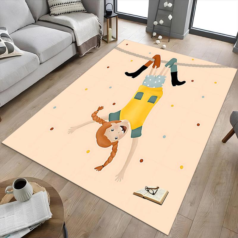 1PC Girl Rope Extra Large Non Slip Floor Carpet, Office, Family, Bedroom, Studio Large Area Rug Indoor Rugs