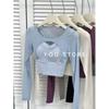 Women's Long-Sleeve Yoga T-shirt with Chest Pads, Unique Design, Southeast Asia To Western Style