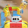 Electric Magnetic Track Set Children Magnetic Rail Car Cube Toys DIY Building Blocks Educational Toy Gift Box For Kids Gift