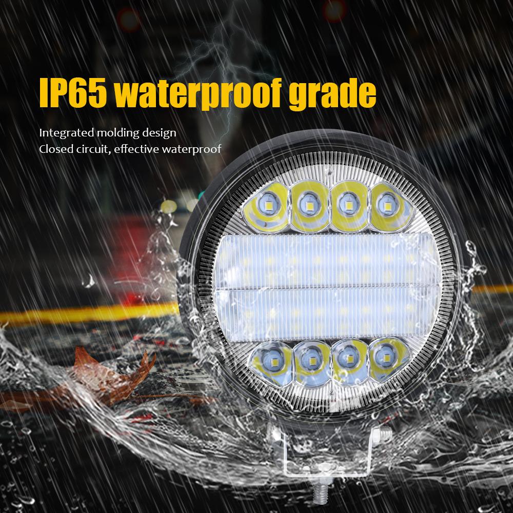 4x4 Led Work Light 72W 24LED Tractor Fog Light High Power Bar Round Spot offroad ATV Jeep For Truck SUV 4WD White 6000K 12V 24V