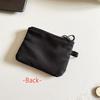 Double Zipper Mesh Earphone Protection Bag Coins Storage Keys Credit Card Holder Pouch Travel Wallet with Lanyard