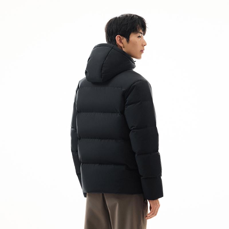 Anta Three-Layer Quick Warmth Four-Defense Technology Short Hooded Sports Casual Commuter Versatile Warm Thickened Down Jacket Men Jacket 952547927-1