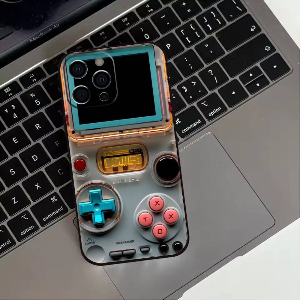 Play G-Game C-consoles Phone Case  For iPhone17,16,15,14,13,12,11 Plus,Pro Max Soft Black Cover