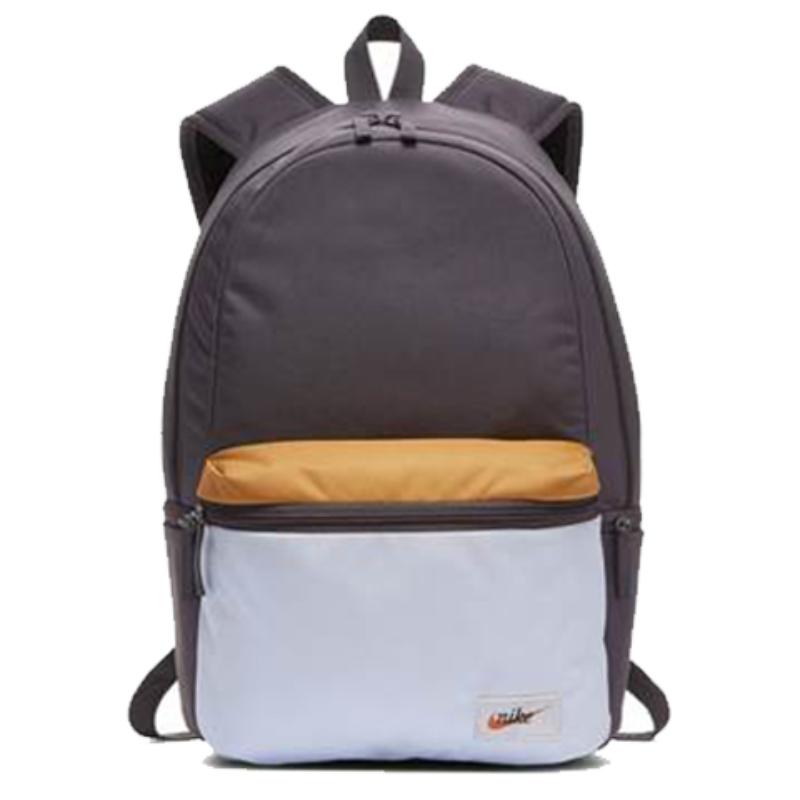 

Nike Heritage Polyester Backpack Regular Unisex Lightning Gray & Light Purple Lightweight Casual BA4990-082