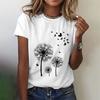 Dandelion 3d Print Cheap Clothes For Woman Female Fashion Loose Y2k Graphic T Shirts Girls Casual Harajuku Street Tshirt Tops