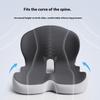 Memory Foam L-Shaped Integrated Seat Cushion with Back Support Office Chair Cushion for Car Truck Desk Gaming Chair