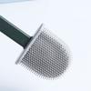 Toilet Brush with No Dead Ends Multi-function with Base Household Dormitory Toilet Brush Wall-mounted Silicone Soft Hair Cleaning Brush Set