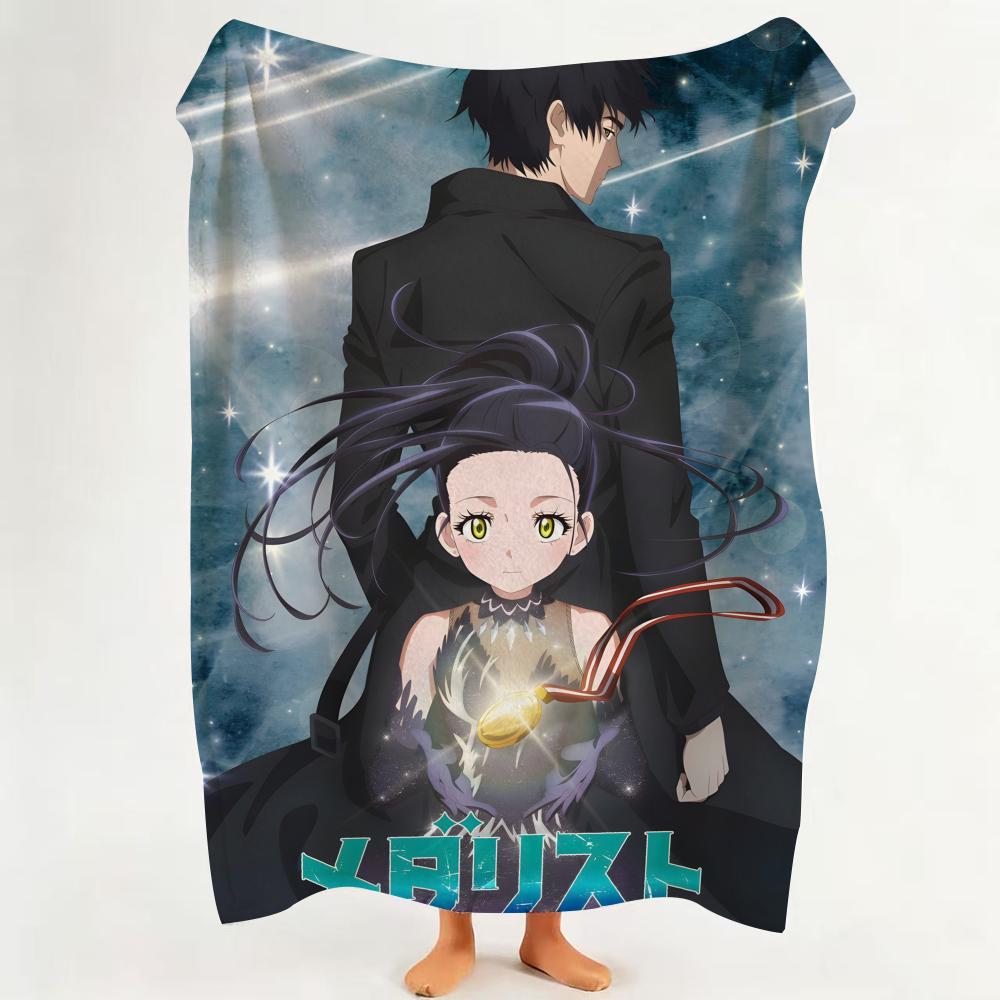 Anime M Medalist Throw Flannel Throw Blanket Suitable for Sofa Living Room Bedroom