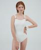 Kolallikeu Modern Bold Ring Monokini White