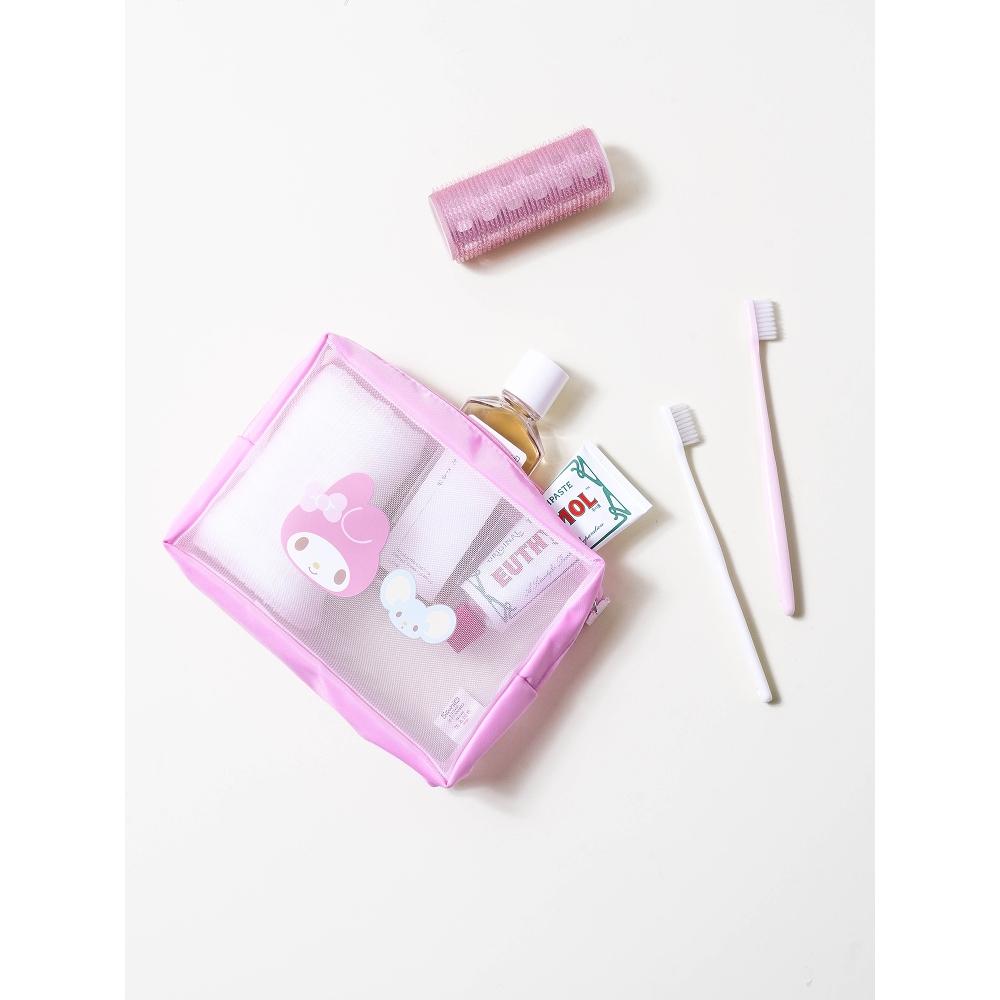 Daiso My Melody Square Mesh Pouch Large