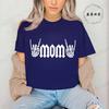 Rock Mama Printed T-Shirts for Women Funny Mama Outfit Gift Funny Graphic Shirt Short Sleeve Women Clothing Summer Fashion Tees
