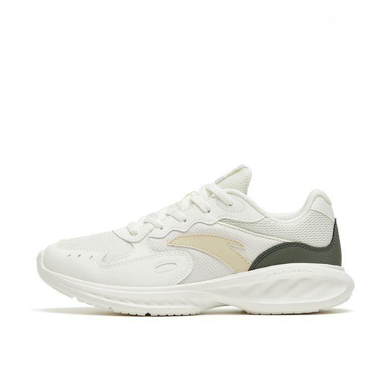 Anta Nebula Амортизирующие Нескользящие Износостойкие Низкие Кроссовки для Бега Женские Бело-Желто-Голубые Сникеры 922445571-3 36