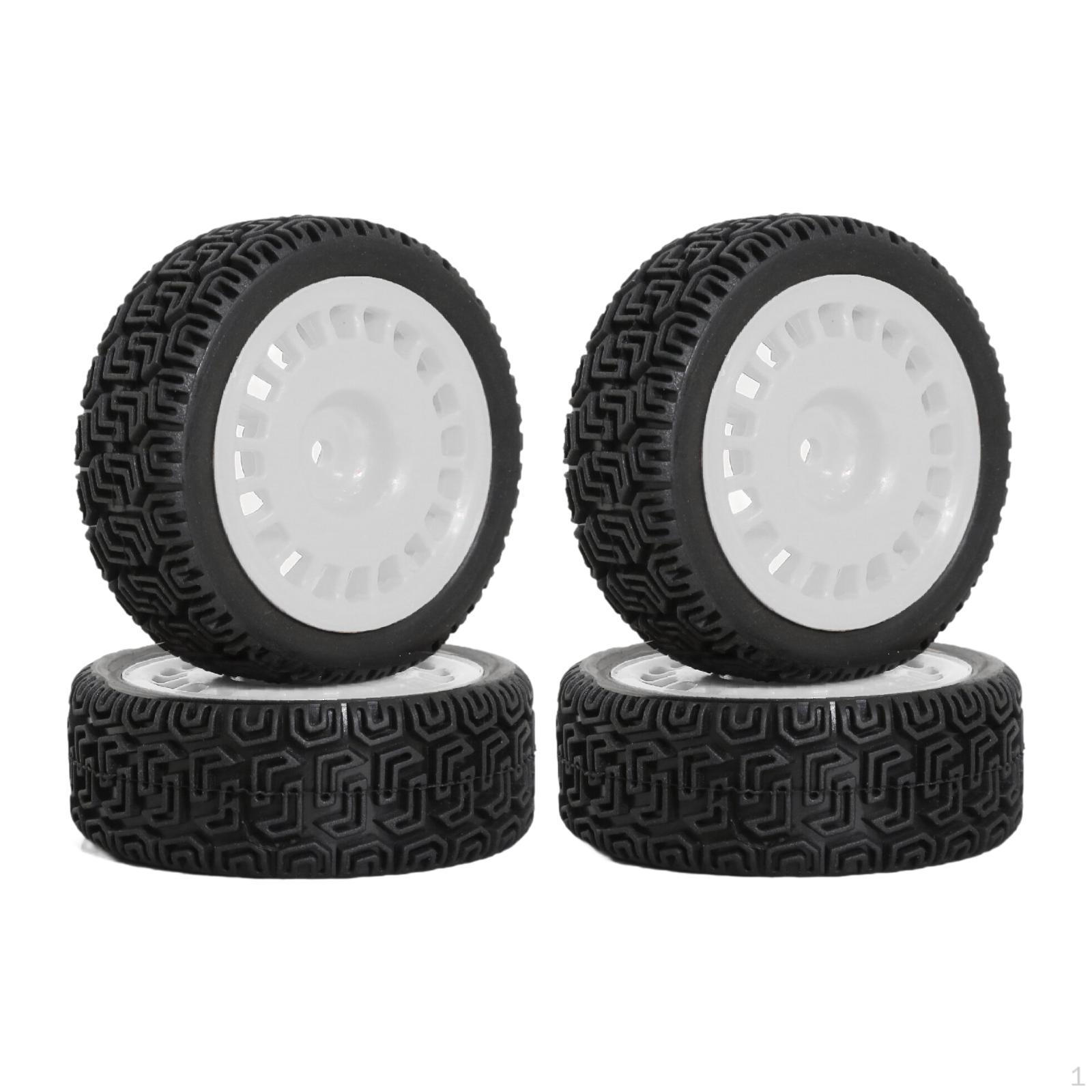 

4 Pack 1:10 RC Car Wheel Tires for Replacement And Upgrades XV02 білий