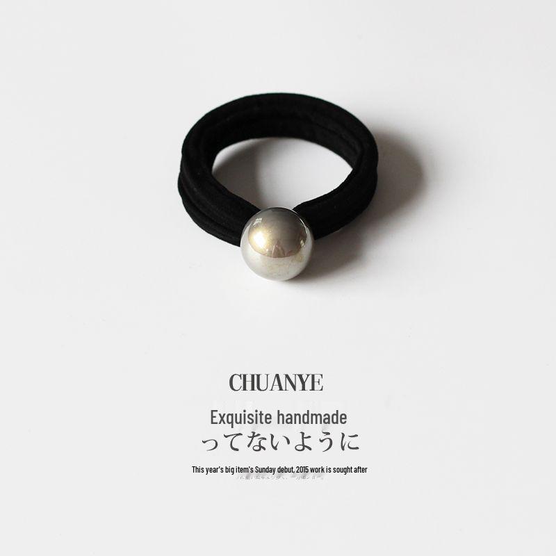 High-Elastic Imitation Pearl Hair Ties - Durable, Stylish Ponytail Ropes