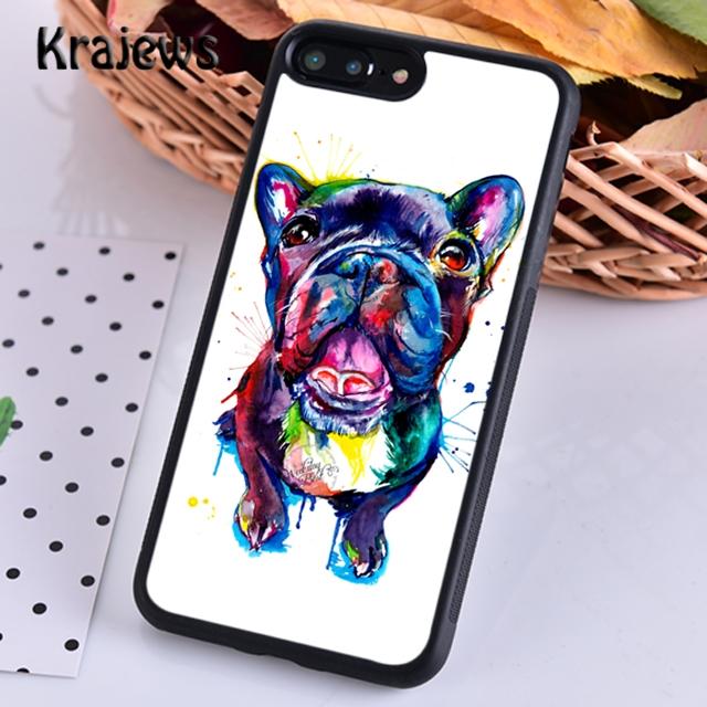 Krajews Cute Funny French Bulldog Soft Phone Case Cover For iPhone 14 5 6s 7 8 Plus XR XS 11 12 13 Pro Max Samsung S21 S22ultra