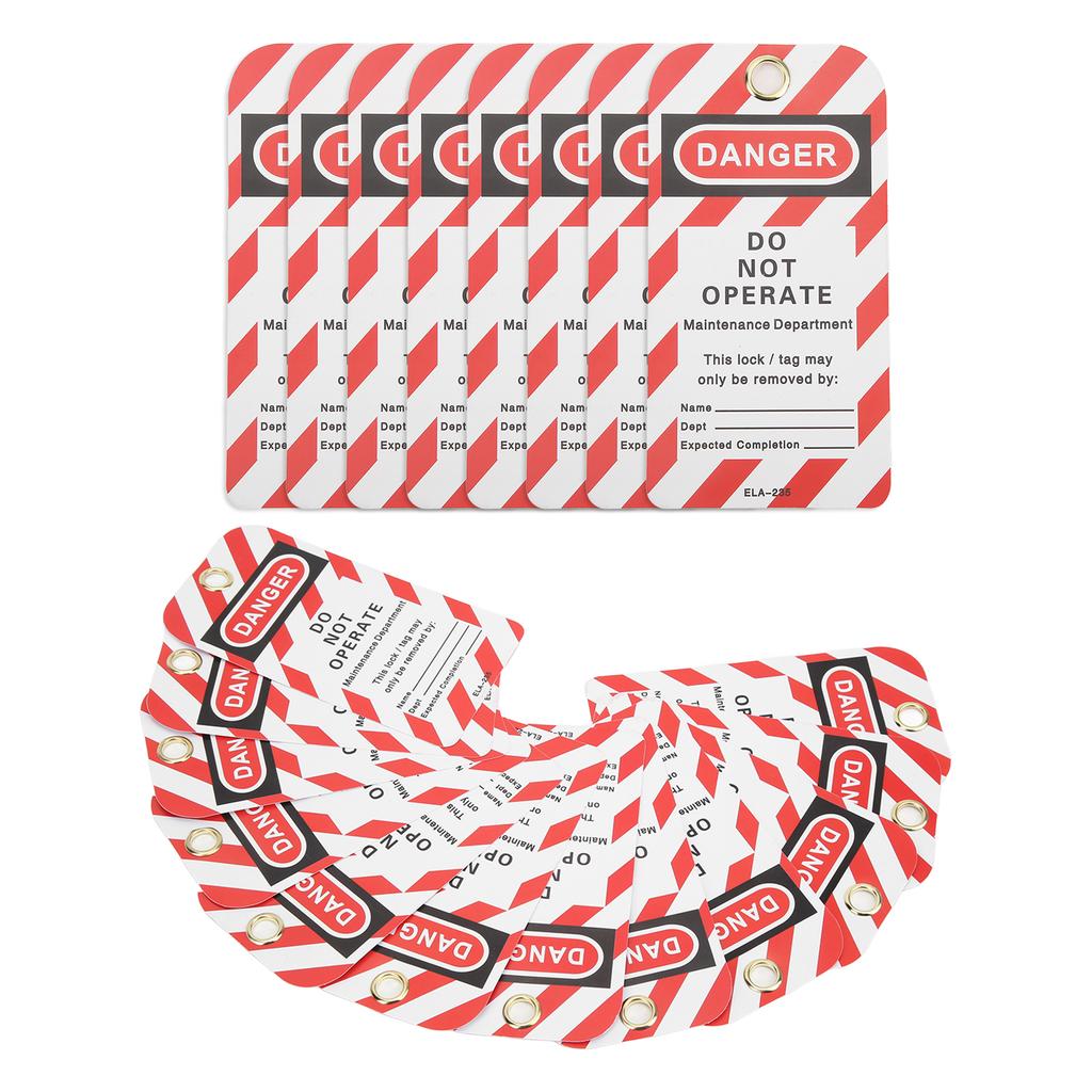 30PCS Lockout Tag Rewritable Danger Do Not Operate Safety Warning Reusable for Industry Chemistry