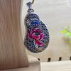 Copper Hollow Carved Guanyin Pendant Necklace Men Women Vintage Style Religious Charm With Chain