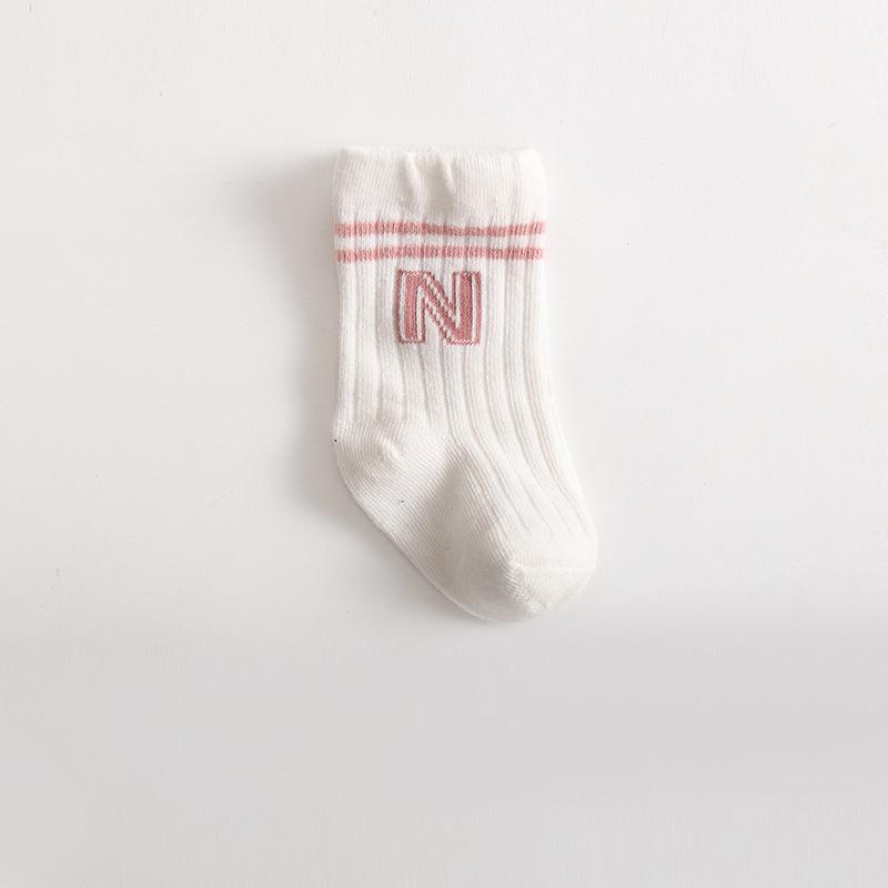 

Newborn Baby Girls Socks Children s Non Slip Boys Socks Cute Mather Kids White Soft Cotton Solid Color Socks Baby Stuff Clothes 3-5 Years (L)