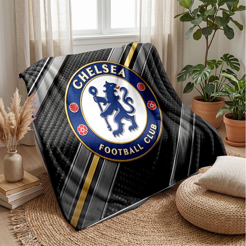 Coperta a tema Chelsea FC Morbida coperta in flanella Coperta morbida da divano Coperta accogliente per divano e letto per la decorazione della casa