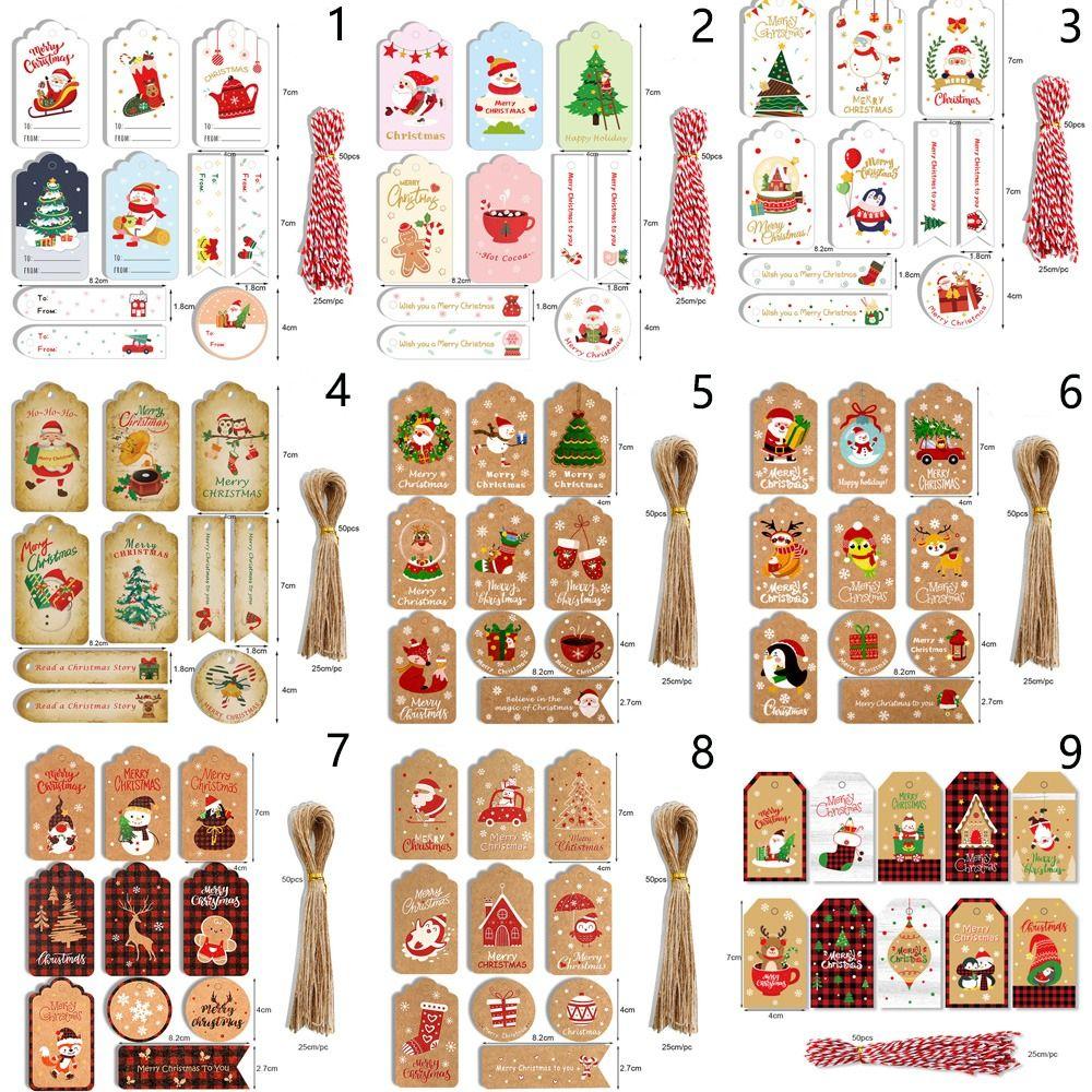 Label DIY Crafts For Home Xmas Christmas Decorations Gift Decor Tags Wrapping Cards Thank You Label