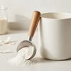 Stainless Steel Wood Handle Coffee Scoop 30ML Coffee Bean Spoon Coffee Measuring Spoon  Baking