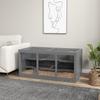 Wooden Hamster Cage, Small Animals Hutch with Tray, Openable Top, Exercise Play House Pen, 115L x 57W x 55Hcm, Grey