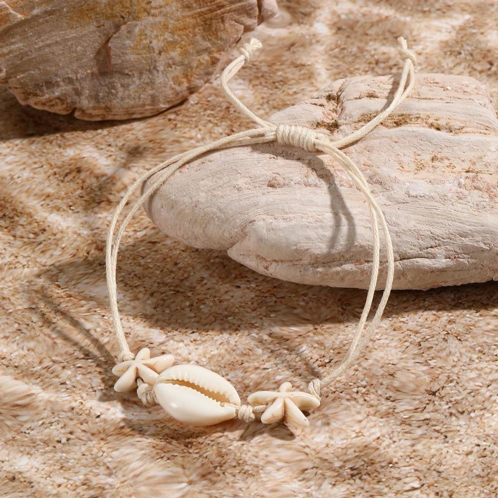 Multicolor Starfish Charm Bracelet Adjustable Starfish Bracelets Fashion Bohemian Bracelet