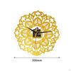 12" Islamic Wall Clock Quartz Clocks Silent, Battery Operated Modern Watches Acrylic for Muslim Eid