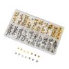 300pcs Stainless Steel Watch Crown Set Replacement Parts Watch Crown for Professional Watchmaker Watch Repairers