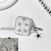 Silver Stars Earphones Case with Pendant Soft Cover for Airpods 4/3/2/1/pro3/pro2/pro