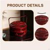 Bamboo Egg Basket Container Versatile Rustic Portable with Handle and Lid Organizer for Vegetables