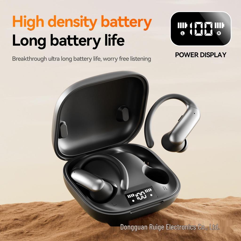 Smart M144 Ear Hook Semi-in-ear Bluetooth Earphones with Dual Digital Display