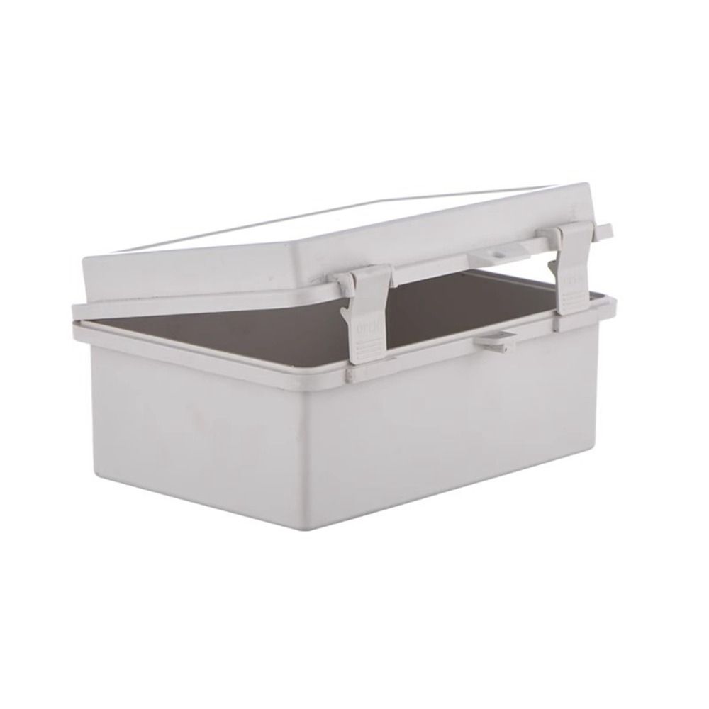 IP67 Electrical Junction Box Waterproof White Outdoor Sealed Switch Power Case Enclosure With Hasp Plastic Distribution Boxes