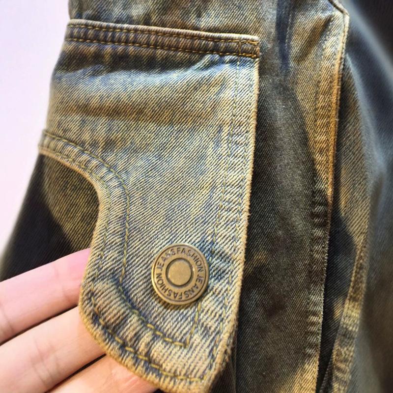 European Station Autumn Clothing New High Waist Skinny Painted Multi-Pocket Wide Leg Straight Jeans Trousers Women's Pants
