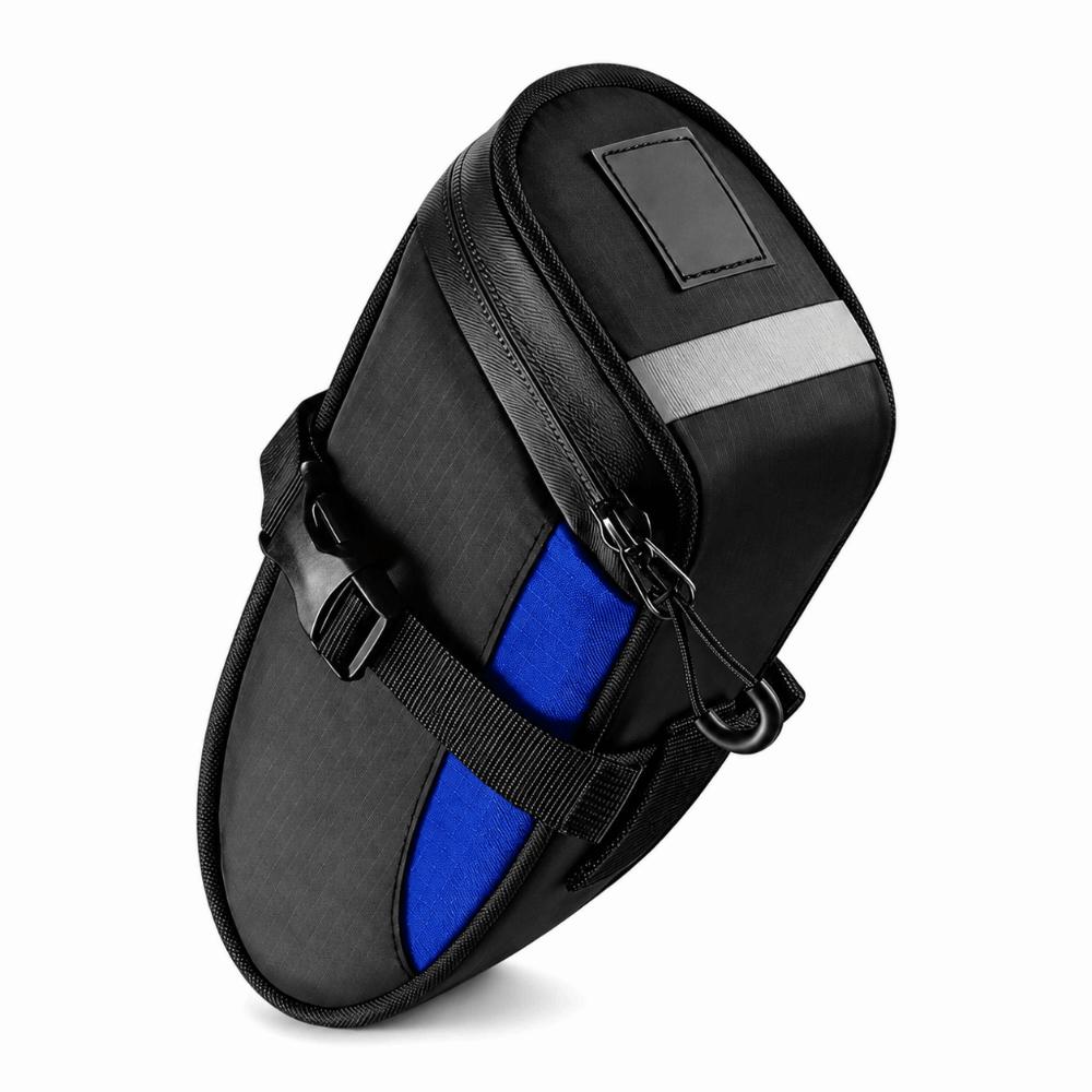 with Reflective Bike Saddle Bag Waterproof Bicycle Seat Bag Cycling Tail Bag  Under Seat Storage