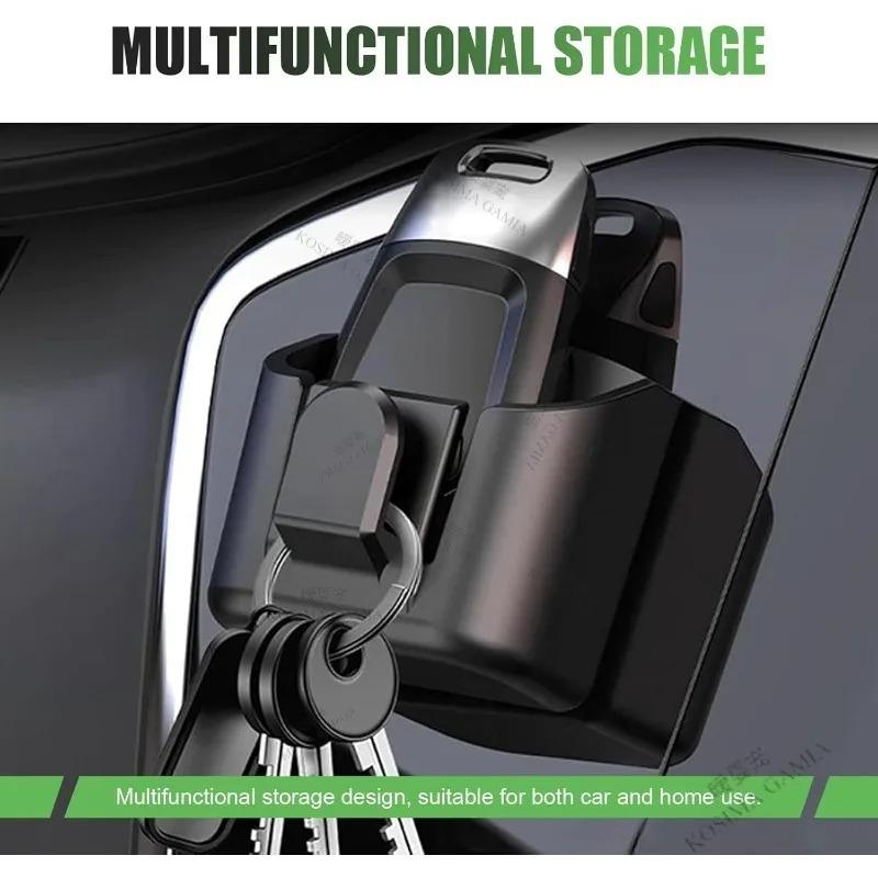 Autoschlüsselhalter Clip Auto Innenaufbewahrungsbox Armaturenbrett Organizer Klebemontage für Kartenkey-Halter Universelles Autozubehör