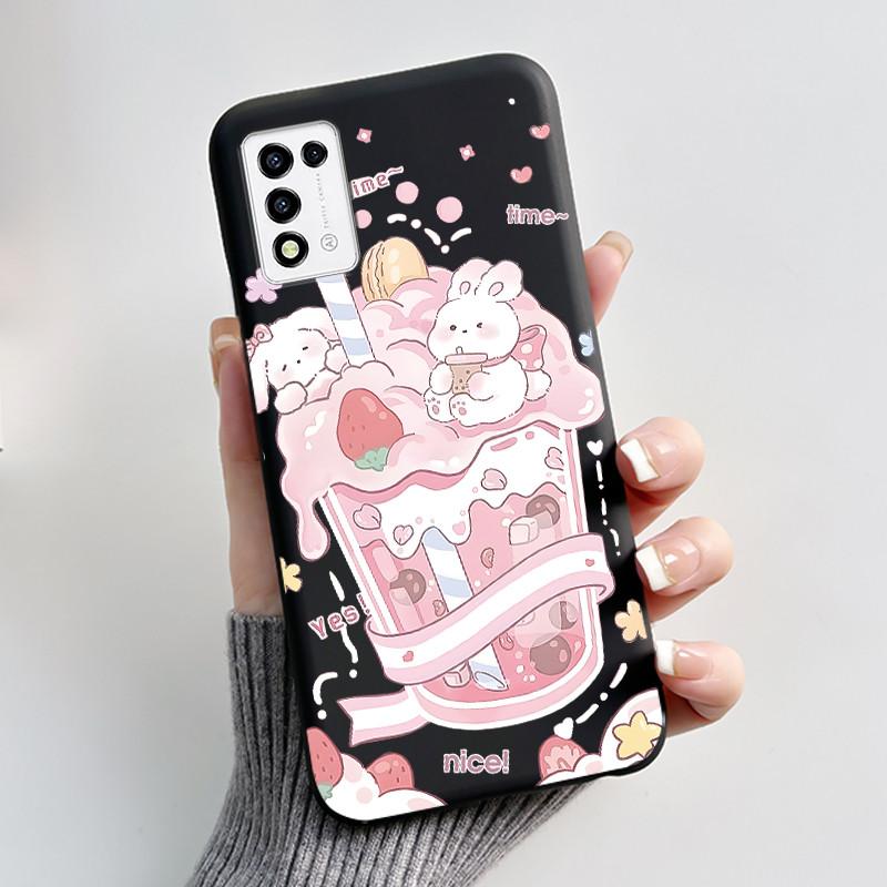 For ZTE Libero 5G III, A202ZT Soft Silicone Black Case For ZTE Libero 5G II, A103ZT Popular Pattern Panda Shockproof Shell