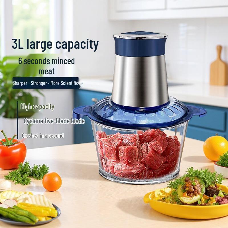 Fully Automatic Stainless Steel Electric Meat Grinder & Vegetable Chopper