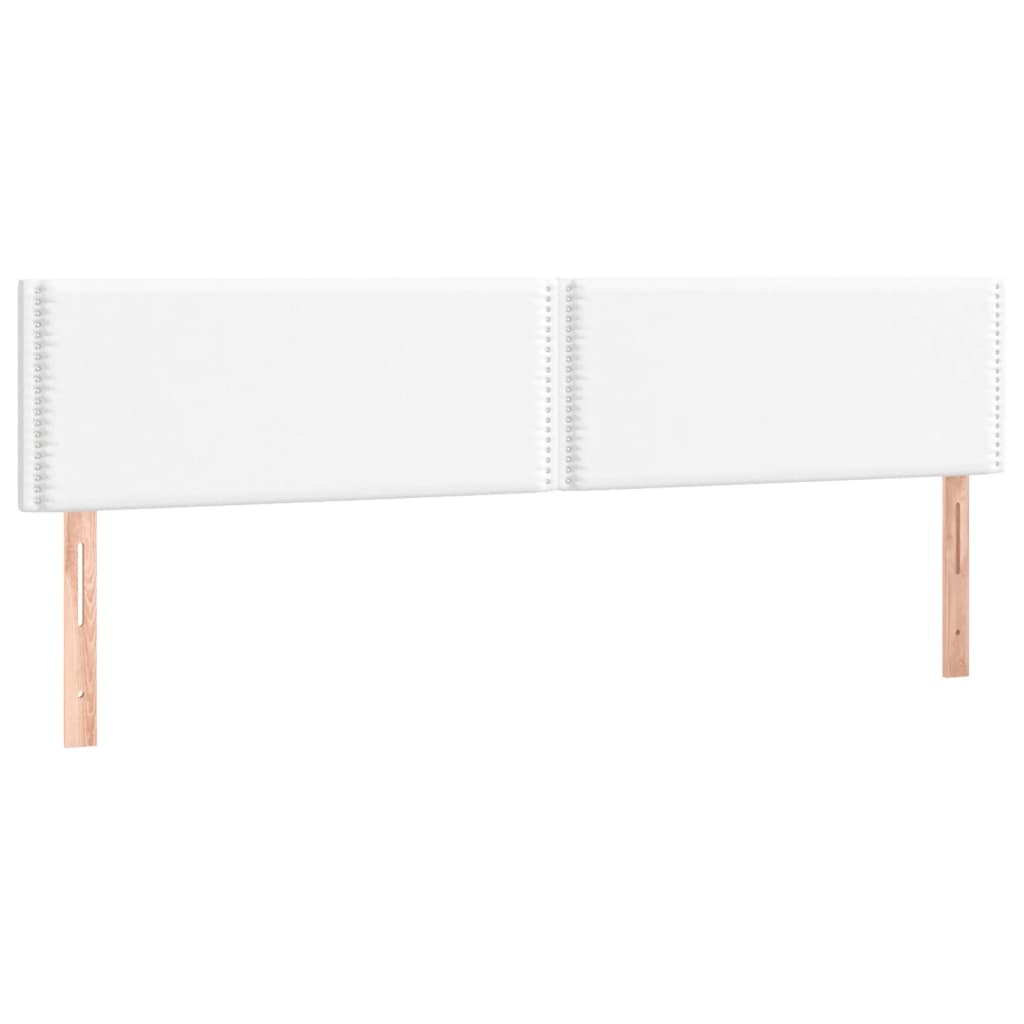 Box Spring Bed with Mattress White 200x200 cm Faux Leather