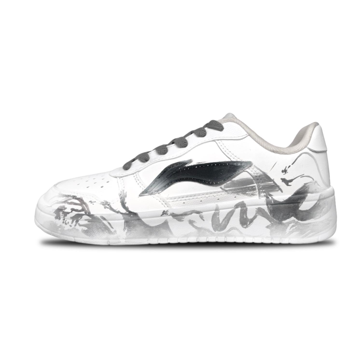 Li Ning Плавающая Лодка Износостойкие Дышащие Увеличивающие Рост Низкие Кеды для Скейтборда Унисекс AGCS419-1(Команда806-) 39