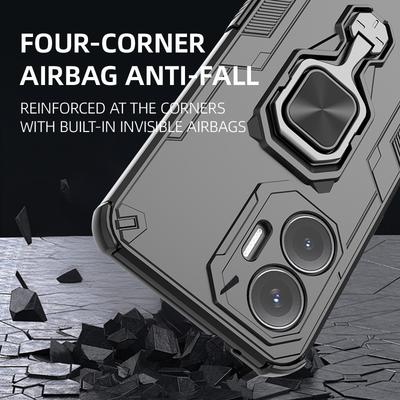 Pro Xiaomi Poco F7 5G Pouzdro Nárazuvzdorné Magnetický Kroužek Brnění Pouzdra na Telefon pro PocoF7 Poko Little F 7 7F Stojánek Zadní Kryt