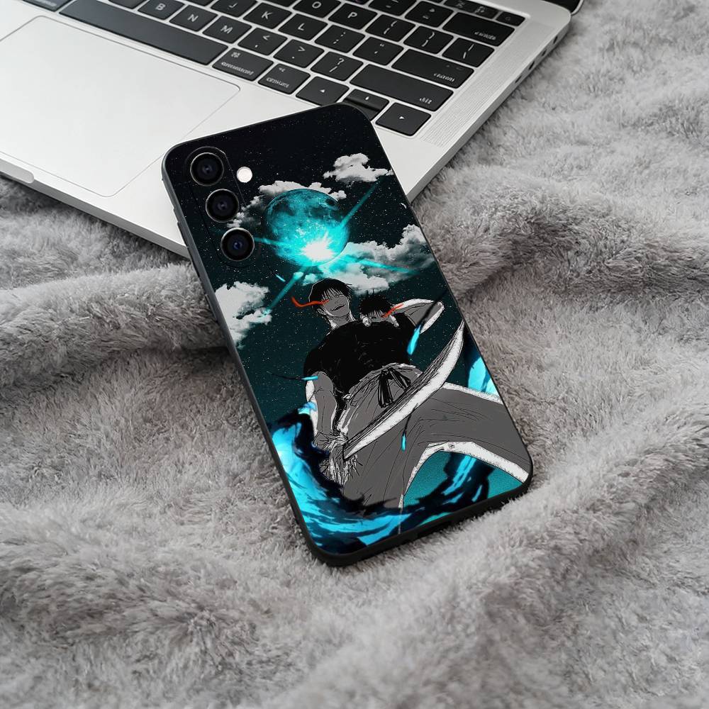 Charismatic villain-Fushiguro Toji Black Soft Silicone Phone Case for Samsung Galaxy A73, A71, A72, A70, A53, A52, A51